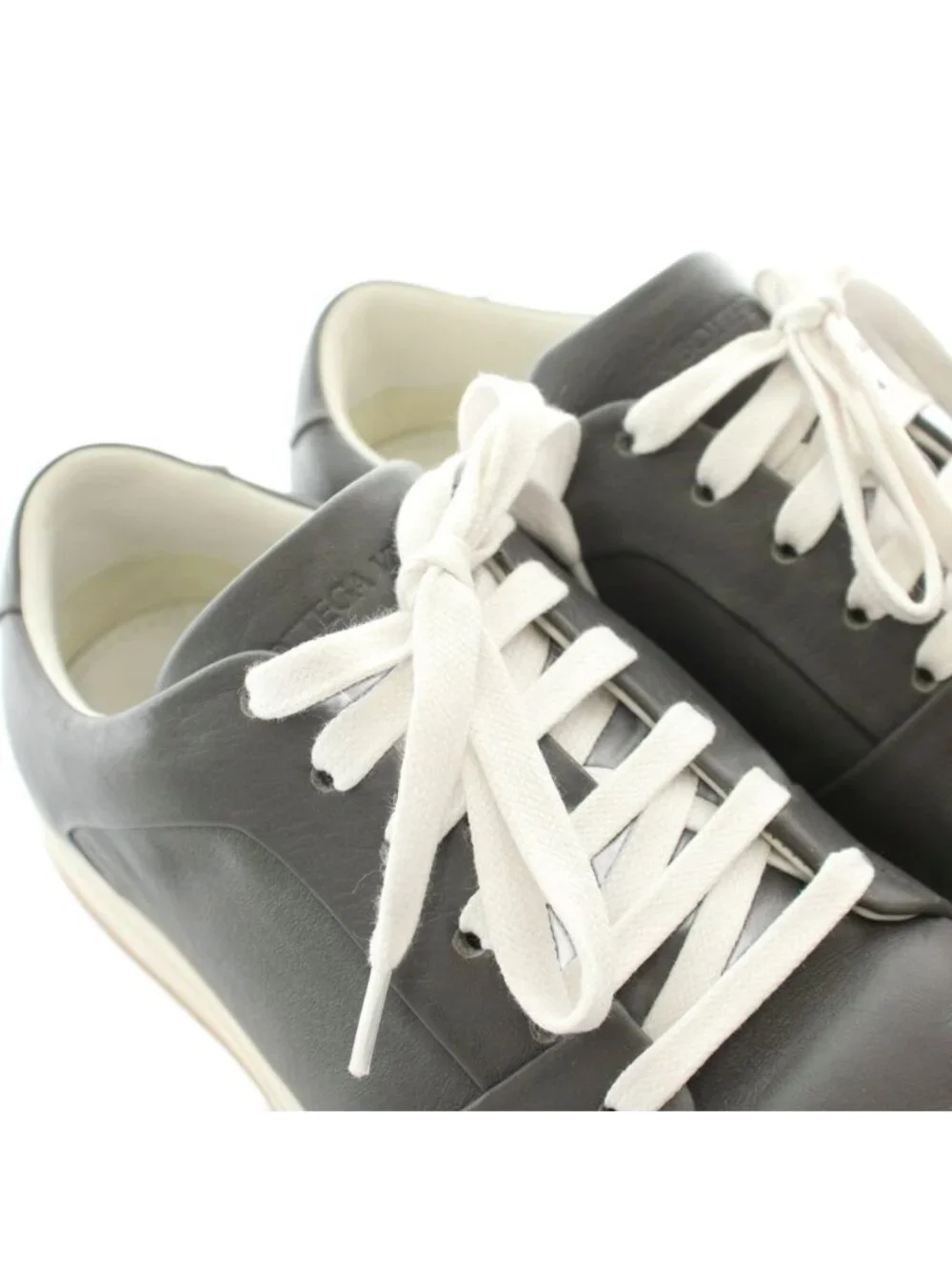 Bottega Veneta Sneakers Low Cut Leather Gray 39